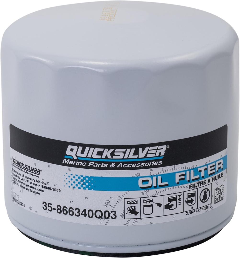 Quicksilver 866340Q03 Oil Filter for MerCruiser Sterndrive and Inboard Engines (Unspecified)
