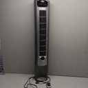 Lasko Oscillating Tower Fan with Remote, Quiet Floor Fans for Bedroom, 42", Silver T42951