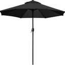 Sunnyglade 9' Patio Umbrella Outdoor Table Umbrella with 8 Sturdy Ribs