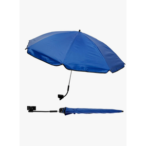 Beach Chair Umbrella with Universal Clamp, 360° Swivel Shade Umbrella, 42" Adjustable Outdoor Beach Umbrella with Large Opening Clip, UPF 50+ Camping Umbrella Clamp on Patio Chair with Storage Bag, 2 Piece