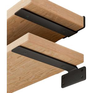 Wekis 6 Inch Shelf Brackets 6 Pack, Black