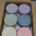 6 Pack Overnight Oats Containers with Lids and Spoons, 16 oz Glass Mason Overnight Oats Jars, Large Capacity Airtight Jars for Milk, Cereal, Fruit