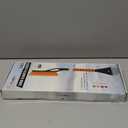 EcoNour 27" Aluminum Ice Scrapers for Car Windshield | Car Snow Scraper Window and Snow Brush with Ergonomic Foam Grip Winter Accessories (Orange)