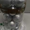 KI Store Silver Christmas Ball Ornaments, 20pcs 3.15-Inch, for Xmas Trees and Holiday Decor - Hooks Included