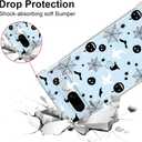 2 x for Google Pixel 7a Case Halloween Pumpkin Skull, Cute Design Girls Shockproof Soft Slim Women Mobile Back Cover Clear Phone Case for Google Pixel 7a (black pumpkin bat)