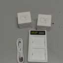 BOANV for Arlo Pro Batteries Charger,LCD Display Compatible with Arlo Pro, Arlo Pro 2 & Arlo Go Batteries Official Battery,Replacement Arlo Battery Charger with USB Cable-2 Slot