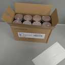 Novelinks 8 oz Clear Plastic Jars with Screw-On Lids - BPA-Free Refillable Storage Containers for Slime, Spices, Crafts, Kitchen & Home Organization (16 Pack,Rose Gold)