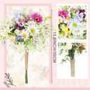 Giegxin Wildflower Wedding Bouquet for Bride Bridesmaid Spring Artificial Wildflowers Bridal Bouquet Fake Daisy Sunflower Boho Silk Floral for Wedding Arrangements Home Vase Centerpieces Outdoor Decor