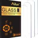 Ailun Screen Protector for iPhone SE 2020 2nd/2022 3rd Generation, 4.7-Inch Tempered Glass 0.25mm Case Friendly, 3 Pack Clear