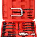 16PCS Blind Inner Bearing Puller Slide Hammer Pilot Insert Inner Bearing Removal Tool Set Blind Hole Collet Bearing Race and Seal Puller Extractor Kit