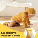 2 Rolls Double Sided Rug Tape to Fasten Area Rug 2 Inch x 66 Feet, Non Slip Rug Gripper Fabric Tape for Outdoor Carpet, Making DIY Crafts, Paste Photo