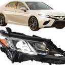Right Hand Headlights Assembly For 2018-2024 Toyota Camry w/Projector Lens