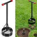 Sprinkler Donut Cutter 7 Inch Grass Trimmer Sod Cutter for Sprinkler Heads Steel Vinyl Coated Handle Efficient Lawn Care Tool for Precise Grass Cutting Around Sprinklers