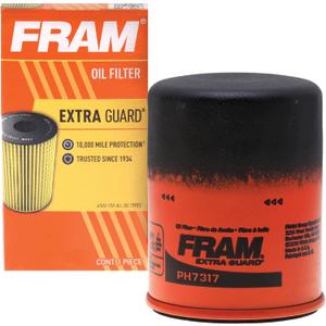 FRAM Extra Guard PH7317, 10K Mile Change Automotive Replacement Interval Spin-On Engine Oil Filter for Select Vehicle Models