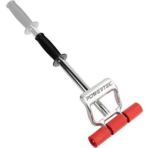 POWERTEC Extendable Floor and Wall Roller for Vinyl Flooring, Tile & Linoleum Roller with Extendable 17" to 27" Handle, 7.5" Wide for LVP, Veneer, Carpet, Wall Coverings, 1PK (71033V)