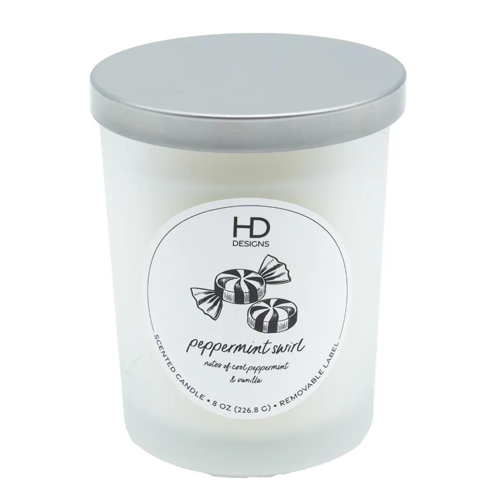 HD Design Candle Peppermint Switch 8 oz