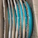 Mason Craft and More Stoneware Cafe Dinnerware Set - Teal, 12 pc