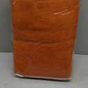 MIULEE Orange Curtains 90 Inch Length 2 Panels for Bedroom Living Room, Soft Thick Linen Textured Window Drapes Semi Sheer Light Filtering Back Tab Rod Pocket Burlap Look Fall Boho Decor