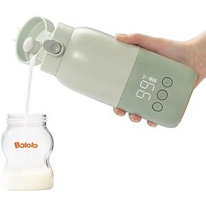 Portable Bottle Warmer for Travel, Super Fast Charging, Instant Breastmilk, Formula, Water, Milk Warmer with 10 Ounces Big Capacity, Baby Flask for Vehicle,car,Airplane Journey