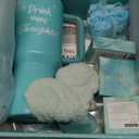 Birthday Gifts for Women, Valentines Day Gifts for Her, Self Care Get Well Soon Gift Baskets for Mom Sister Wife Girlfriend, Ocean Relaxing Spa Care Package w/Blanket 40 OZ Tumbler - Mothers Day 