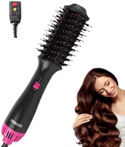 Hot Air Brush Blow Dryer in One, Upgraded, Hair Drying Hair Blowout Brush,One Step Hair Dryer and Styler Hot Air Negative Ion Anti-frizz Blowouts, Salon Volumizer & Straightener