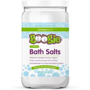 Boogie Kids Bath Salts, Calming Bath Salts, Naturally Derived, Made with Natural Essential Oils, Eucalyptus, 15 oz, Pack of 1