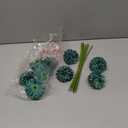 Mandy's Teal Artificial Ball Chrysanthemum 12 Stems Faux Flowers with Bendable Stems for DIY Wedding Centerpiece Fall Decor Home Arrangements