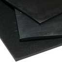 Small Parts 5NEO60-0500-12-12 Neoprene Sheet, 60A Durometer, Smooth Finish, No Backing, Black, 1/2" Thickness, 12" Width, 12" Length 1Pcs