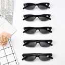 Eyekepper Vintage Reading Sunglasses for Men - 5 Pack Grey Tinted Lens Readers +1.75