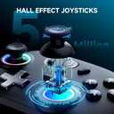 ECHTPower PC Gaming ControllerWireless for PC with Hall-Effect Joysticks, 1000Hz Polling Rate, No Drift, Turbo & Vibration, Compatible with Windows/Switch/iOS/Android/Steam Place & Charge Dock