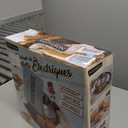 Nostalgia Indoor Electric Stainless Steel S'Mores Maker with 4 Lazy Susan Compartment Trays for Graham Crackers, Chocolate, Marshmallows and 4 Roasting Forks, Brown