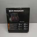 Neck and Back Massager for Pain Relief Deep Tissue with Heat, Shiatsu Shoulder Massager with Bi-Directional Rotating Head for Neck, Back, Shoulders, and Legs (Black)