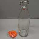 8 Pack [1 L / 33 fl. oz.] Swing Top Glass Bottles w/ Airtight Stopper Lids  Flip Top Brewing Bottle for Fermentation, Kombucha, Mead, Vinegar, Beer, Kefir, Wine, Soda  With 8 Extra Seals & 2 Pourer