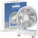 Magnetic Cruise Ship Fan, Portable USB-C Desk Fan with Strong Magnet Base, Adjustable 3 Speed & Quiet Operation, Ideal for Cruises Office Home Travel