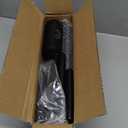 Profully Black Christmas Stocking Holder Stand, Wooden Stocking Holder Stand with 8 Hooks, Freestanding Stocking Hanger Rack for Floor