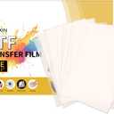 50 Sheets DTF Transfer Film 8.5x11 Inches, Clear Transfer Paper & Sublimation Paper for Inkjet Printer, PET Heat Transfer Paper Direct Print on T-Shirts/Textiles