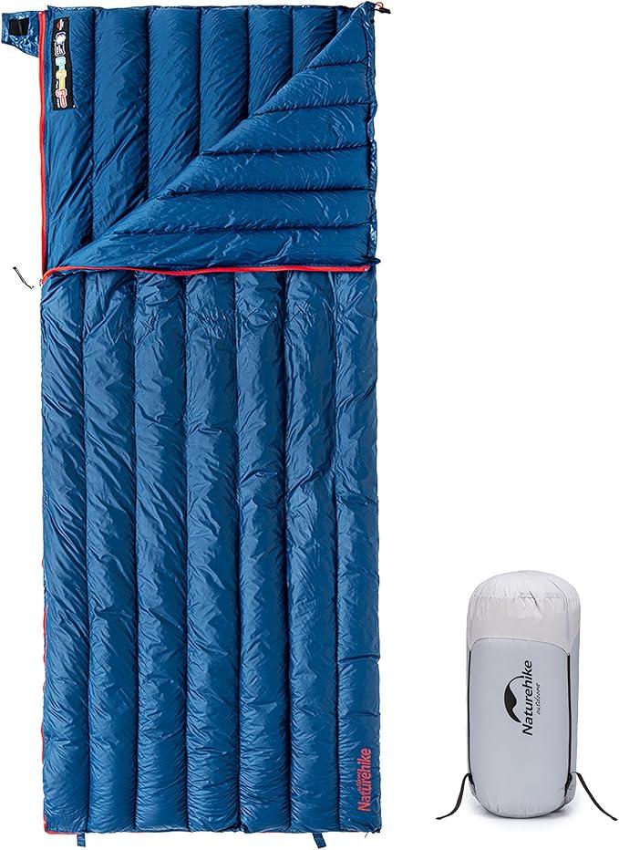 Naturehike Ultralight Backpacking RDS Down Sleeping Bag for Adults, 650 Fill Power Sleeping Bag for 42/52℉, 20oz Compact Lightweight Sleeping Bags for Hiking Camping 3 Seasons