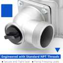 2 inch Water Pump Body Housing with 4 Bolts on Water Inlet Replacement for Predator for Pacific Hydrostar 2" Engine Aluminum Water Pump for Model AWP50