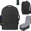 DEYACE Travel Backpack for Men Women, TSA Approved Carry On Backpack Personal Item Size Airplane Approved Weekender Bag, Water Resistant Lightweight Laptop Daypack for Flight