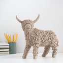 Resin Yak Figurine Decor for Shelf Home Decor, 3.14"W x 8.26"L x 7.28"H