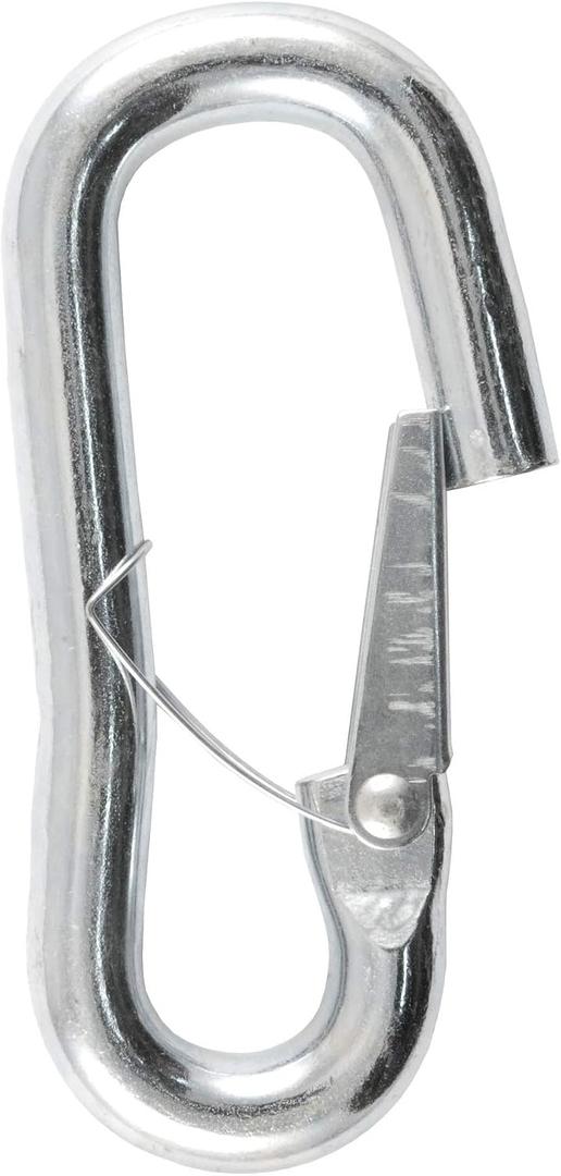 CURT 81281 Snap Hook Trailer Safety Chain Hook Carabiner Clip, 9/16-Inch Diameter, 5,000 lbs, Metallic