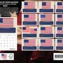 USA 250th Anniversary 1776 Thread of Nation Flag Calendar 2026 Monthly Wall Calender 12 Month | American Made In The USA