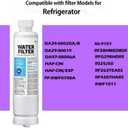 HAF-CIN/EXP Refrigerator Water Filter Compatible with DA29-00020B & DA97-08006A-1 Carbon Block Filtration, 99% Contaminant Reduction Fresh Drinking Water 6-Month Life (2 Pack)