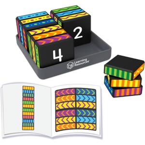 Learning Resources Brainometry Cubed, 3D Puzzle, Fidget Toys, Puzzles, Sensory Toys, Fidget Cube, Brain Games, Math Manipulatives, STEM Kits, Montessori