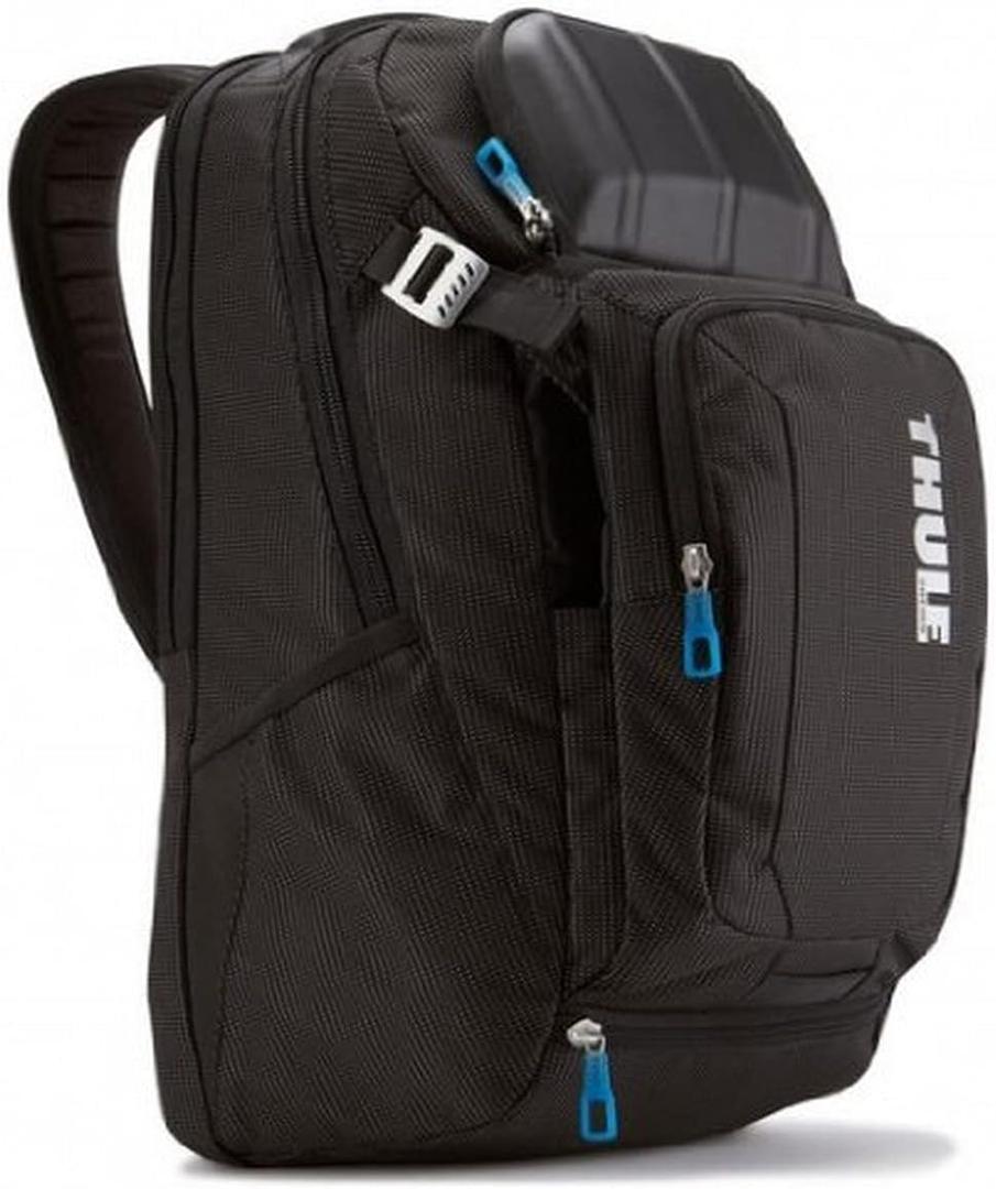 Thule Crossover 32L Backpack - 15inch MacBook Pro / 15.6inch PC/Tablet compatible - Crush proof sunglass/tech pocket - Travel backpack - Carry on sized backpack,Black