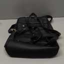 KKXIU Backpack Purse for Women - PU Leather Ladies Backpack for Daily with Anti-Theft Lock Pocket, Small Daypack with Luggage Strap & Water Bottle Pockets (Black) (Medium)