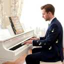 Marching Band Flip Folder Pages - 6 Pocket Double-Sided Music Holder 7.5x6.5 Inch | PVC Waterproof Sheet Folder for Concert, Choir & Orchestra (M)