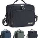 2 x BALEINE Insulated Lunch Bag for Men Women, Leakproof Cooler Bag with Adjustable Shoulder Strap for Work Picnic, Lunch Box for Women Men (Small, Black)