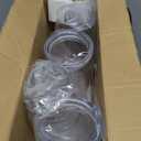 MEWAY 30oz/4 pcs Classic Insulated Tumblers,Double Wall Acrylic Tumbler with LidReusable Plastic Insulated Tumblers with Strawfor cold drinks, sand ice, whatever you like(transparent,4 pack)