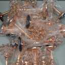 Qunclay 18 Pieces Crystal Candle Holders Bulk Candle Stick Holder Centerpieces for Table Wedding Centerpieces Crystal Decorative Tealight Dining Table Decor for Party(Rose Gold)